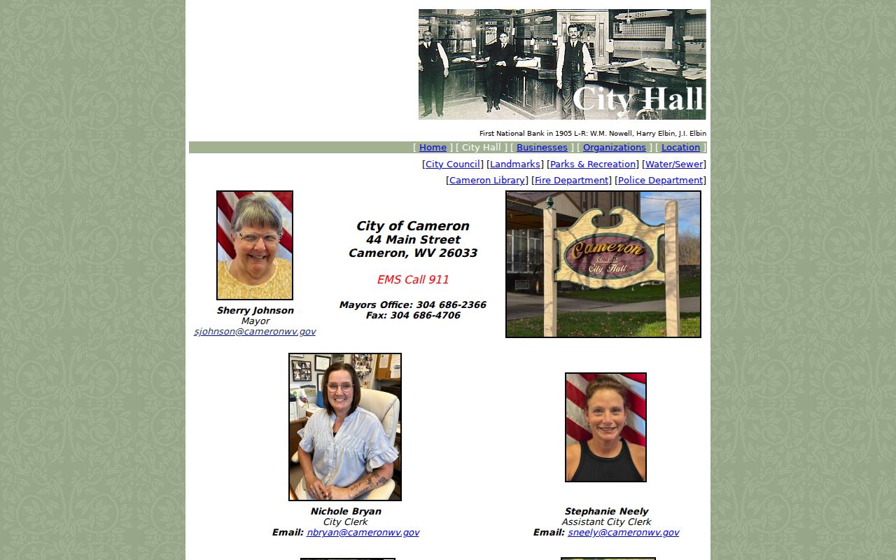 Cameron court records City Hall municipal citation route